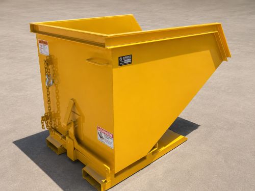 yellow 2 yard tilt hopper for sale
