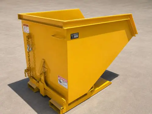 yellow 2 yard tilt hopper for sale