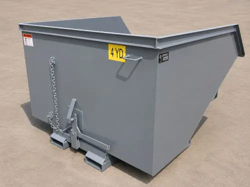 grey 4 yard tilt hopper for sale